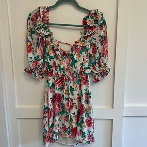 For love and lemons mini low back dress